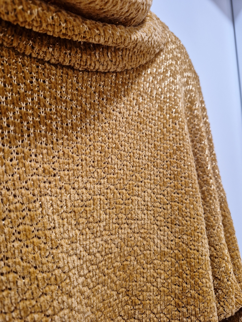 Candie's Mustard Yellow Cowl-Neck Sweater - Picture 2 of 7